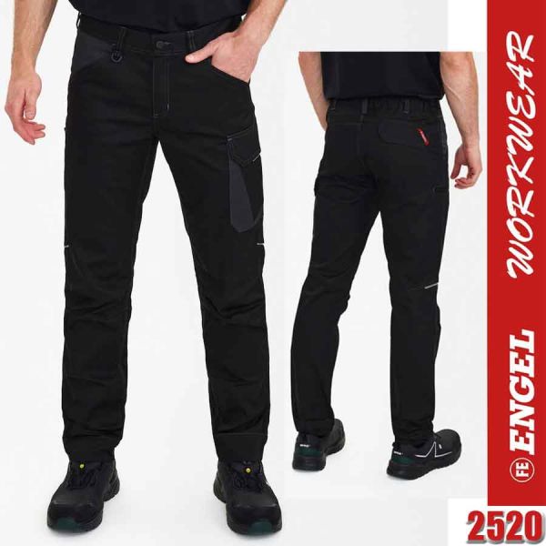 Venture Arbeitshosen, ENGEL Workwear, 2520-154, schwarz-anthrazit