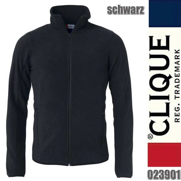 Basic Polar Fleece Jacket, Clique - 023901, schwarz