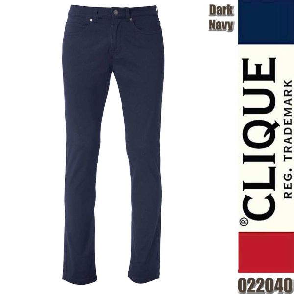 5-Pocket Stretch Hose, Clique - 022040, dark navy