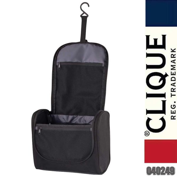 2.0 Toilet Bag modernes Necessaire, Schwarz, Clique - 040249