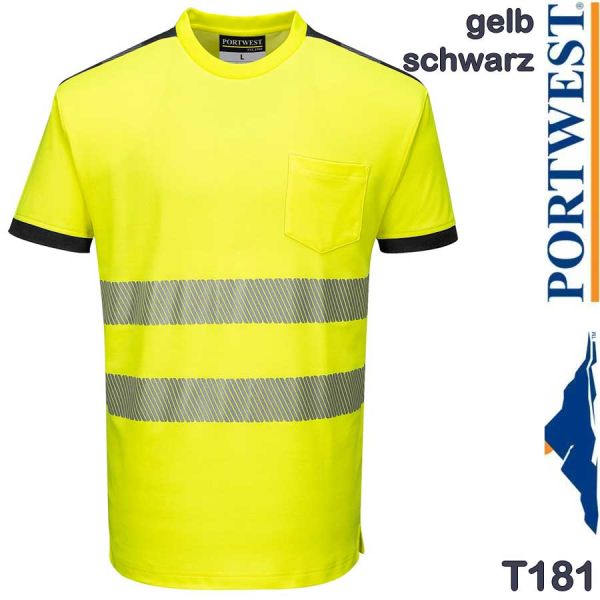 HI-VIS T-Shirt, kurzarm, T181, PORTWEST