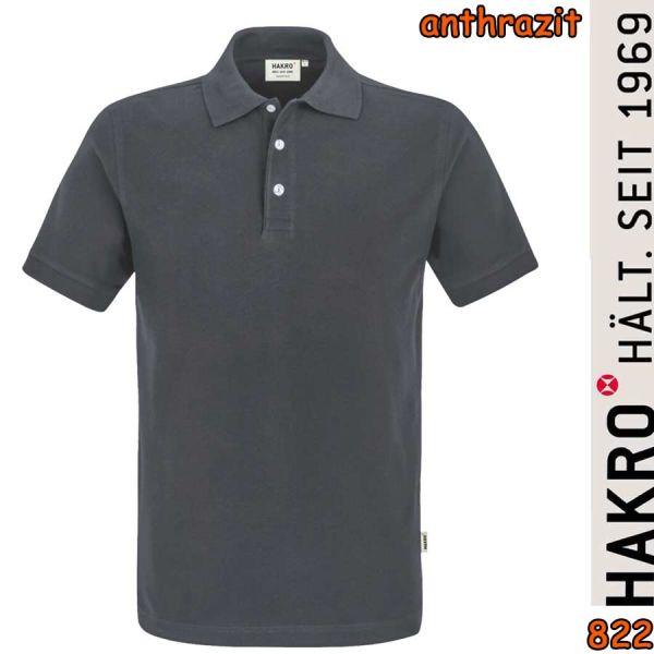 NO. 822 Hakro Poloshirt Stretch, anthrazit