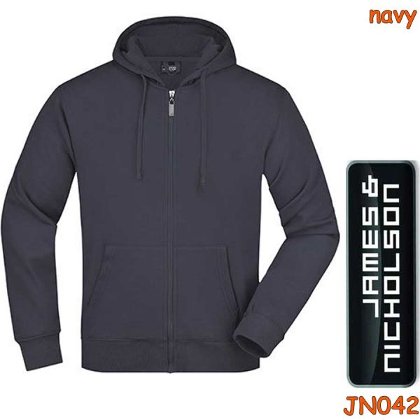 Herren Hooded Jacket, Kaputzenjacke, JN042, JAMES NICHOLSON, navy
