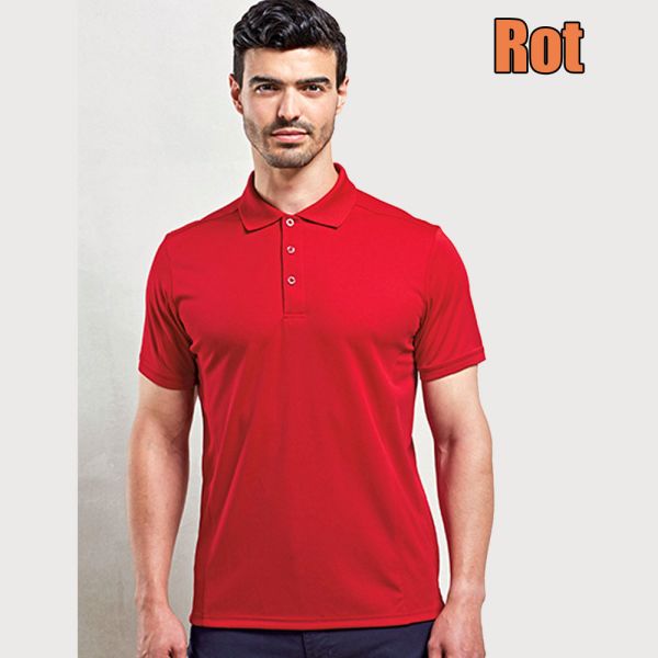 Mens länger geschnittenes Poloshirt Coolchecker PW615