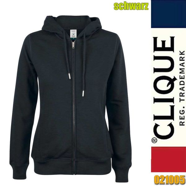 Premium OC Hoody Full Zip Ladies, Cique - 021005, schwarz