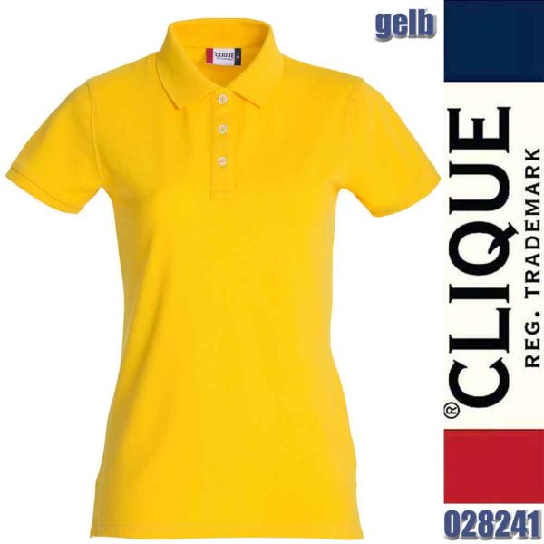 Stretch Premium Polo Ladies, Clique - 028241, gelb