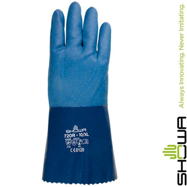 Schutzhandschuhe SHOWA 720R - blau - 6790