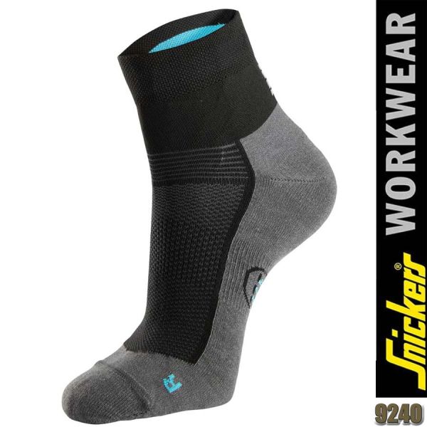 37.5® Sneakersocken, Grey Melange/Black, Snickers - 9240