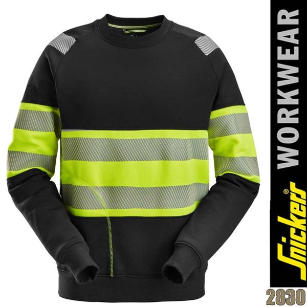 Sweatshirt, HI-VIS, Warnschutzklasse 1 - SNICKERS 2830