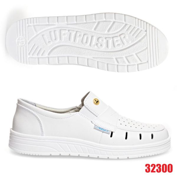 ABEBA ESD Slipper 32300, weiss ohne Schutz
