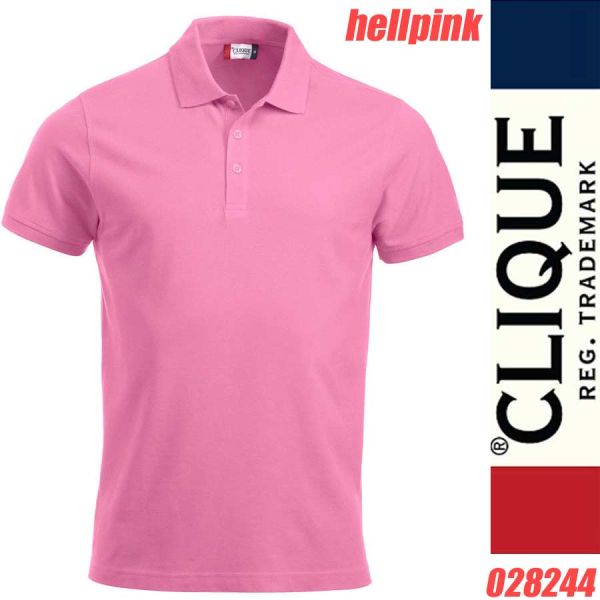 Classic Poloshirt, LINCOLN, S/S, CLIQUE, 028244, hellpink