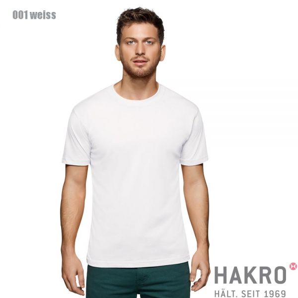 HAKRO 281,Rundhals-T-Shirt Performance-weiss