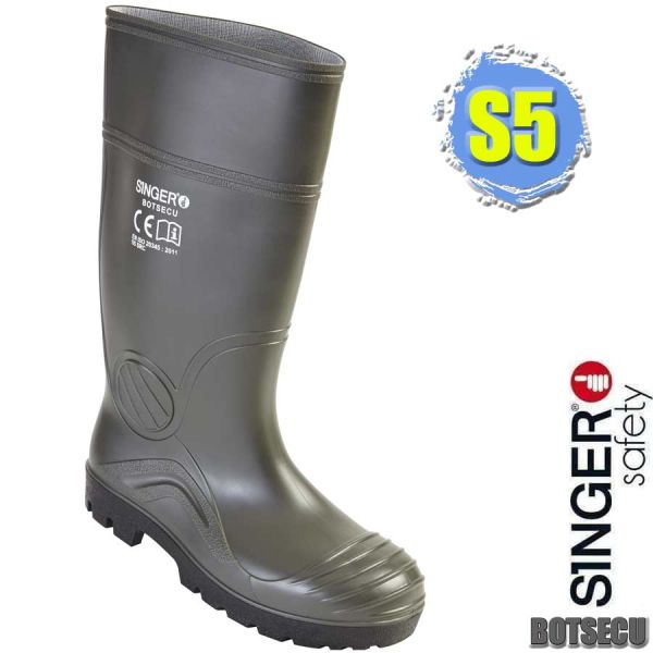 Sicherheitsstiefel, PVC, S5, BOTSECU, SINGER Safety