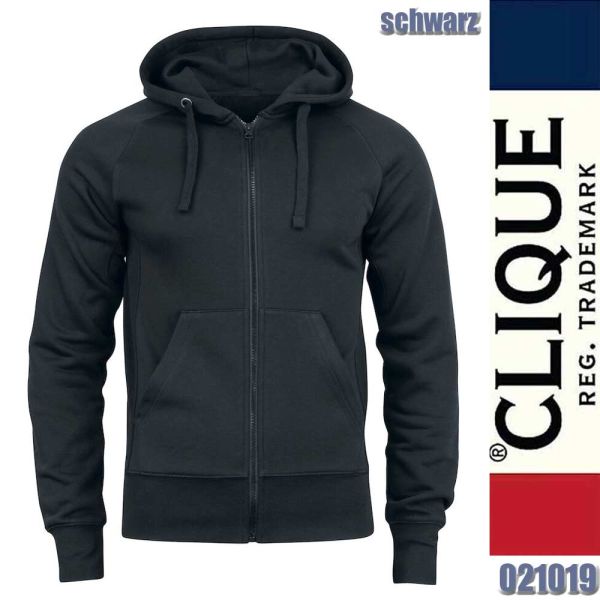 Harper Zip Kapuzenpullover, Clique - 021019, schwarz