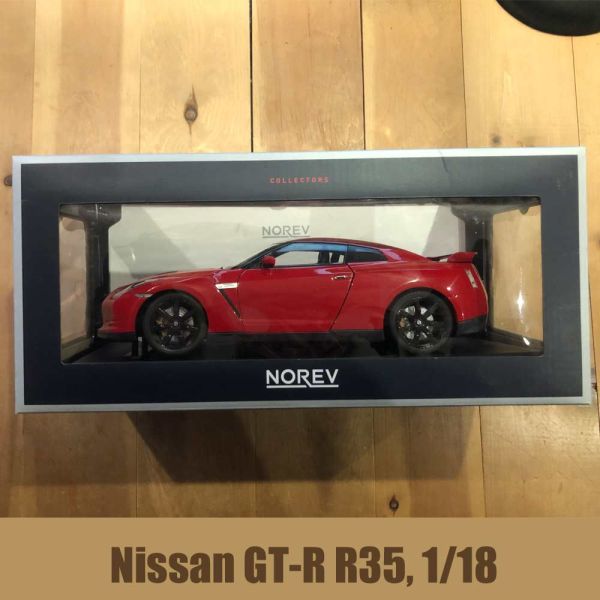 Nissan GT-R R35 rot 1/18, NOREV HWS1020