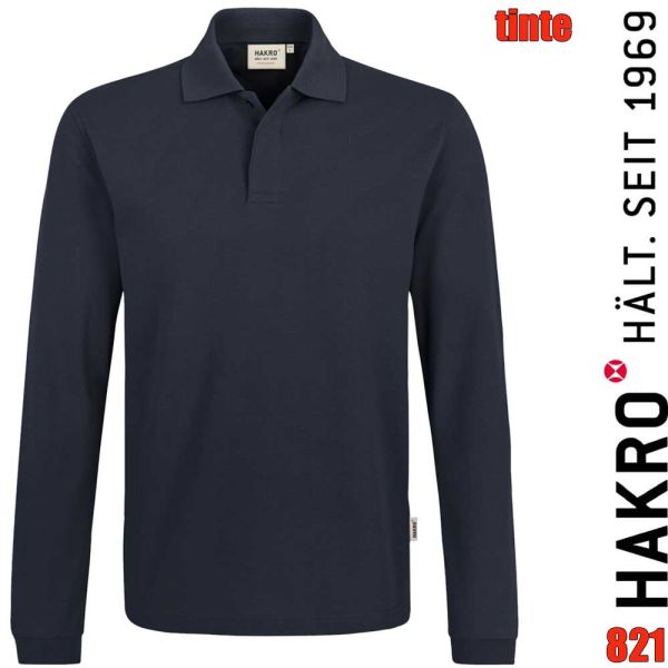 NO. 821 Hakro Longsleeve-Poloshirt HACCP Performance Mikralinar, tinte