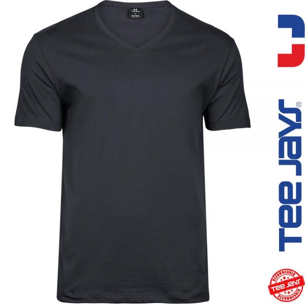 V-T-Shirt Sof Tee von TEE JAYS -dark grey solid