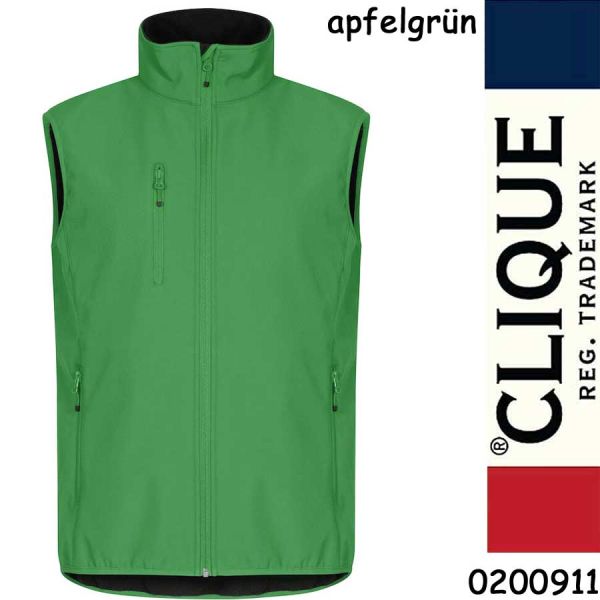 Classic Softshell Weste, Gilet, CLIQUE, 0200911, apfelgrün