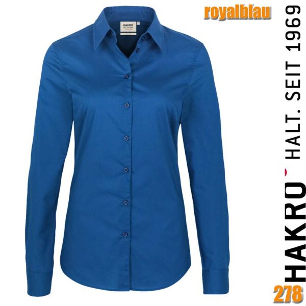 NO. 121 Hakro Damen-Bluse Mikralinar, royalblau