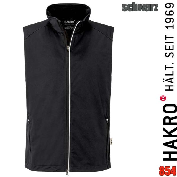 NO. 854 Hakro Light Softshell Weste Edmonton, schwarz