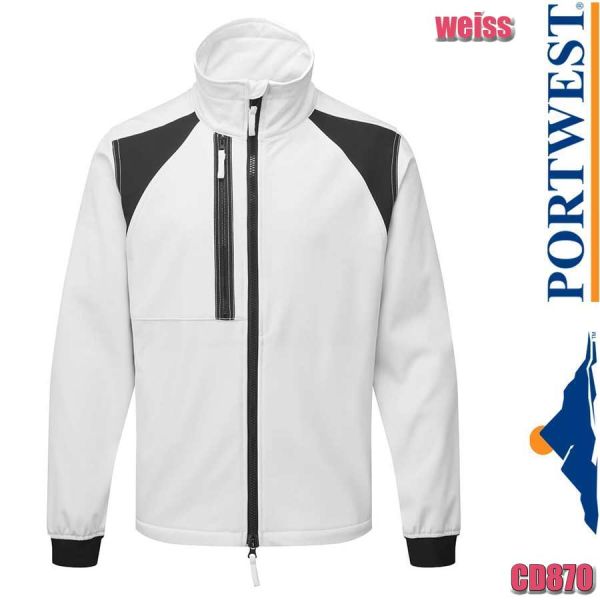 WX2 Softshelljacke, Eco, CD870, PORTWEST, weiss