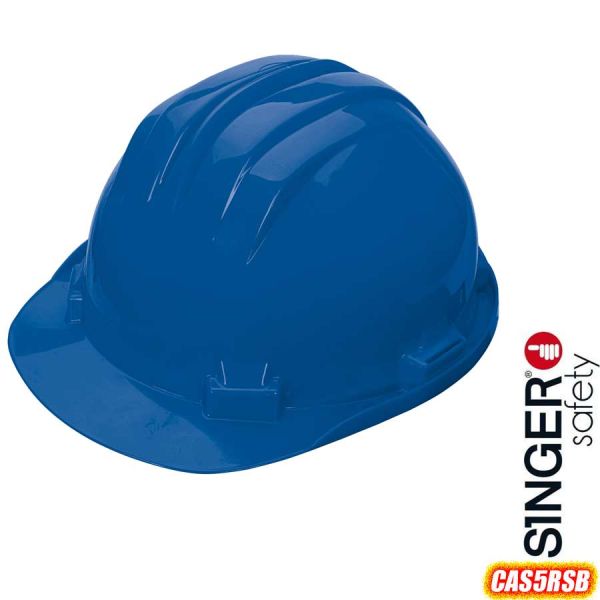Baustellenhelm aus Polyethylen, CAS5RSB, SINGER Safety, blau