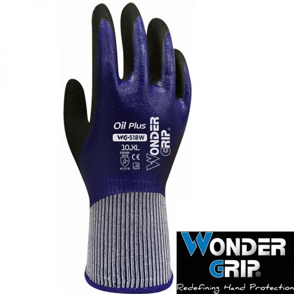 Wondergrip Oil Plus WG-518W, nahtloser Nylonhandschuh