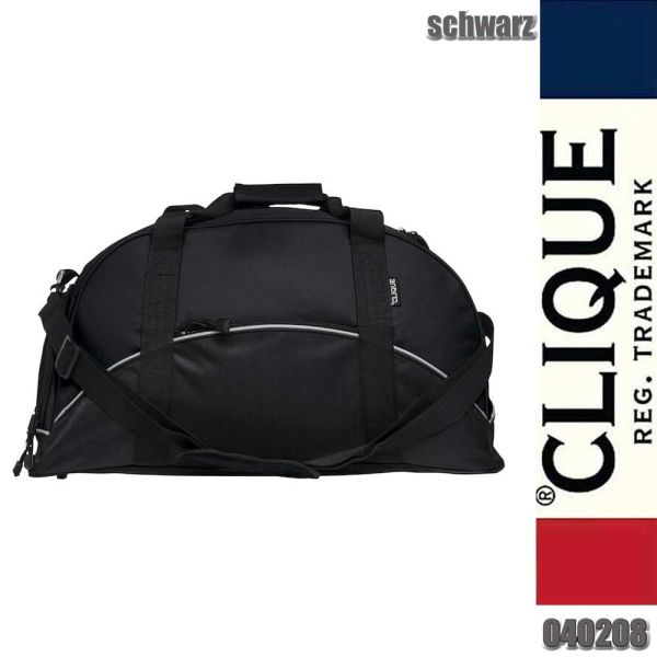 Sportbag mit speziellem Schuhfach, Clique - 040208, schwarz