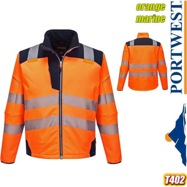 Warnschutz Softshelljacke, 3-lagig, PW3, PORTWEST, T402