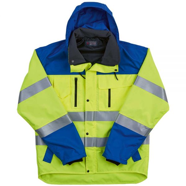 IMPERMA REFLEX, Regen-Warnschutz-Jacke, gelb-blau - EN20471