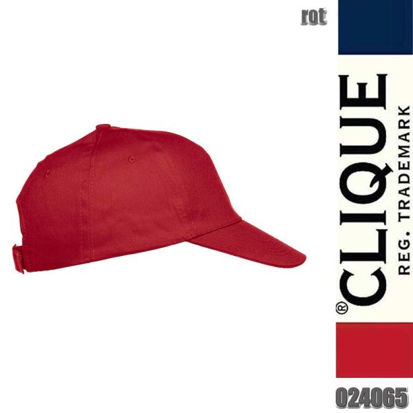 Texas Cap mit Klettverschluss, Clique - 024065, rot