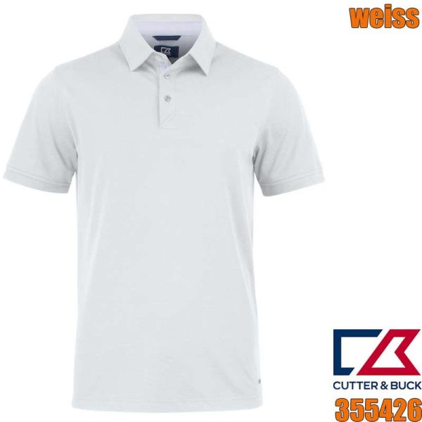 Advantage Premium Polo, men, CUTTER & Buck, 354420, weiss