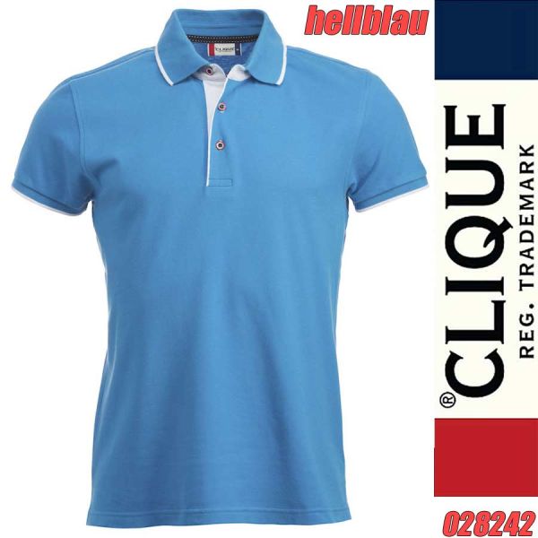 CLIQUE Poloshirt SEATTLE - kontrast - 028242