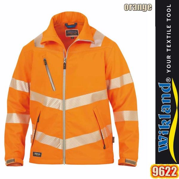 Softshell Warnschutzjacke, EN20471, orange, 9622, WIKLAND