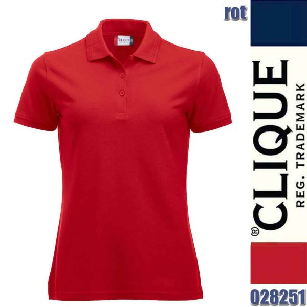 Manhattan ladies Polo Shirt, Clique - 028251, rot