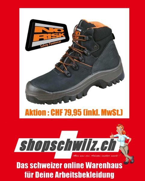 NEBRASKA, S3 Bau-Sicherheitsschuh, halbhoch, No Risk, (51500)