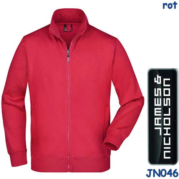 Sweat Jacke, Herren, James & Nicholson, JN046