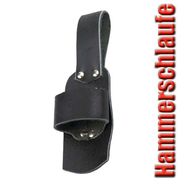 Hammerschlaufe, Leder, schwarz