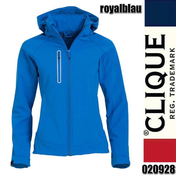 Milford Jacket Ladies sportliche Softshell Jacke, Clique - 020928, royalblau