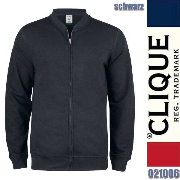 Premium OC Cardigan Sweatjacke, Clique - 021006, schwarz
