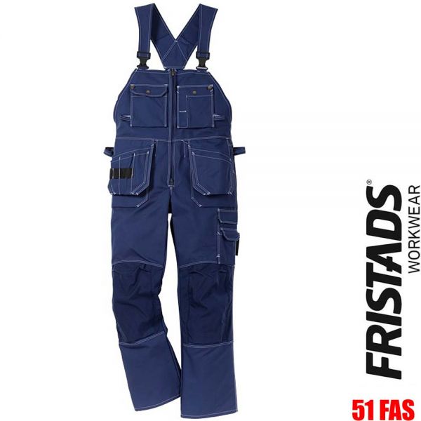 Handwerker Latzhose 51 FAS - FRISTADS Workwear - 100310-blau