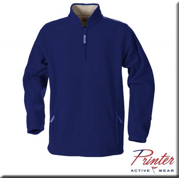 Fleecepullover mit Reissverschluss, navy-blau, Printer active wear, 2262025-blau
