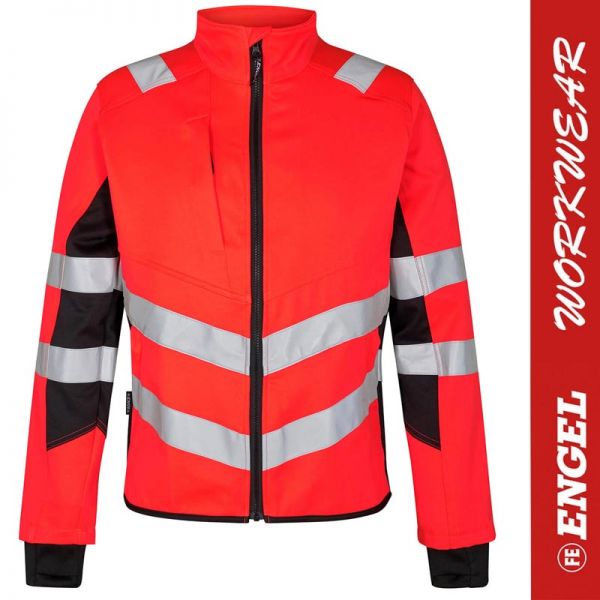 Safety Arbeitsjacke 1544 - ENGEL Workwear - rot-schwarz