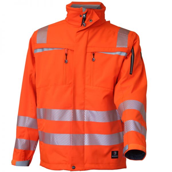 Bormio BRISI Winter Softshelljacke- Leuchtorange