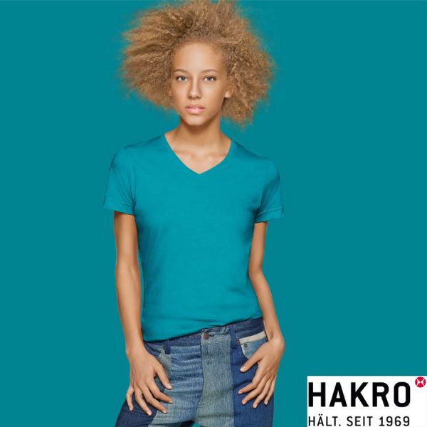HAKRO 181,Damen V-T-Shirts Performance