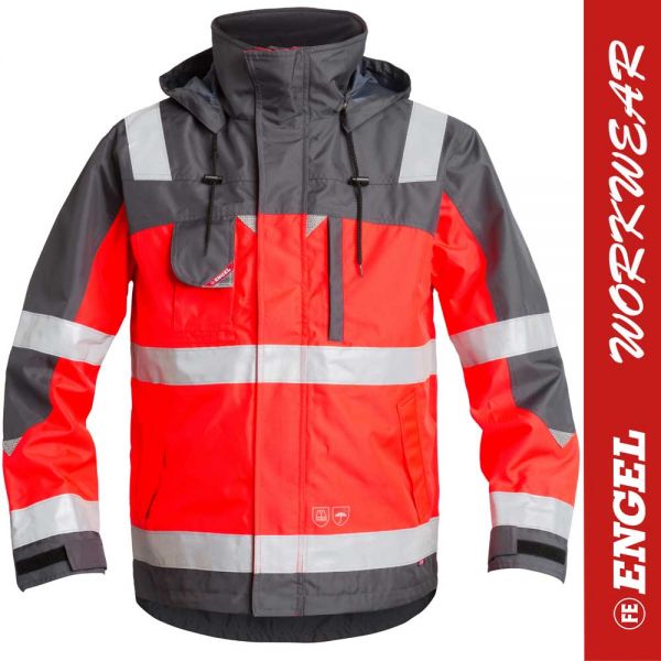 Pilot Shell Jacket - 1001-928-rot/anthrazit - ENGEL Workwear