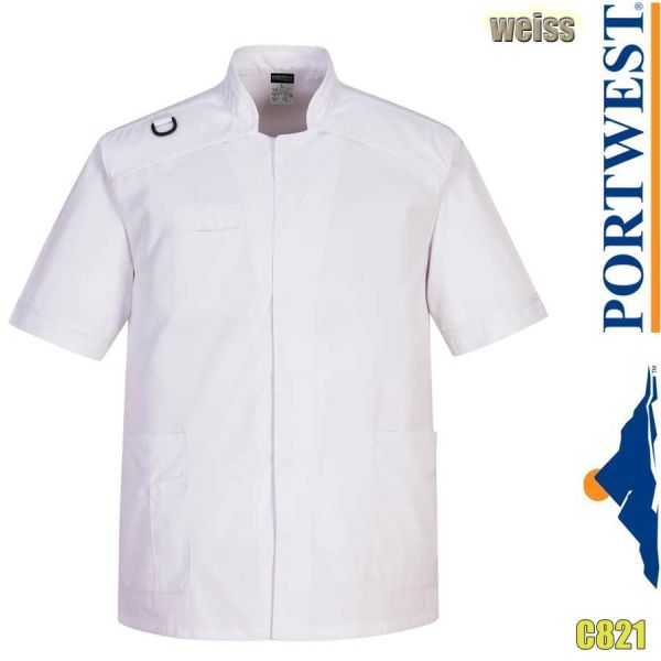Medizinische Herren - Tunika, C821, PORTWEST, weiss