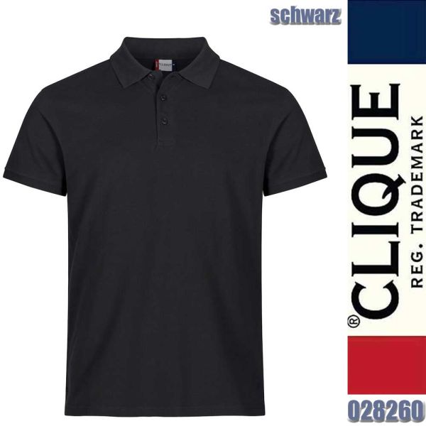 Heavy Premium Polo, Clique - 028260, schwarz