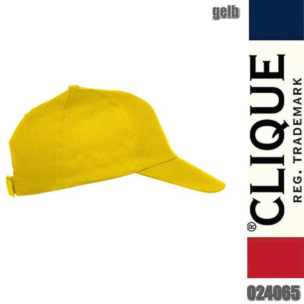 Texas Cap mit Klettverschluss, Clique - 024065, gelb