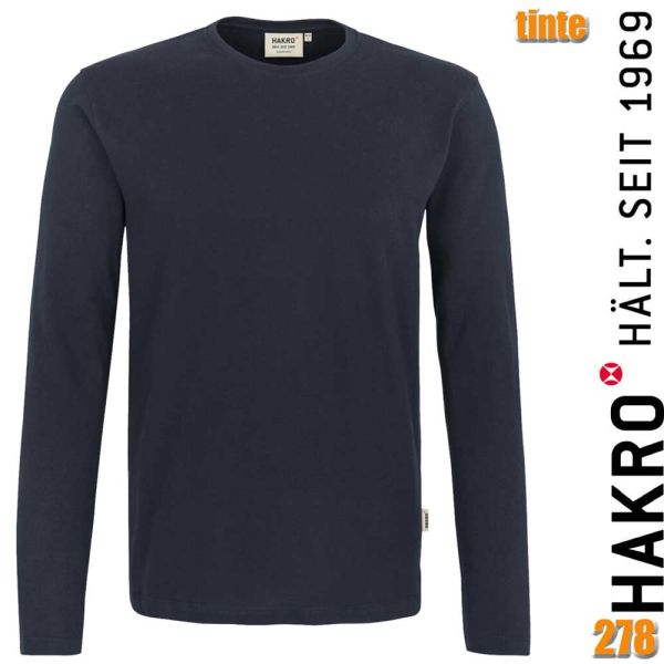 NO. 278 Hakro Longsleeve Heavy, Langarm Shirt, tinte